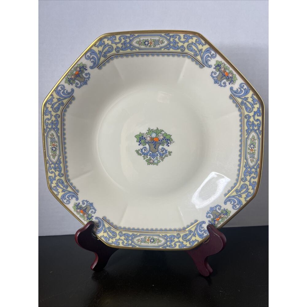 Lenox Autumn Gold Mark 12” Octagonal 24K Gold Banded Serving Platter